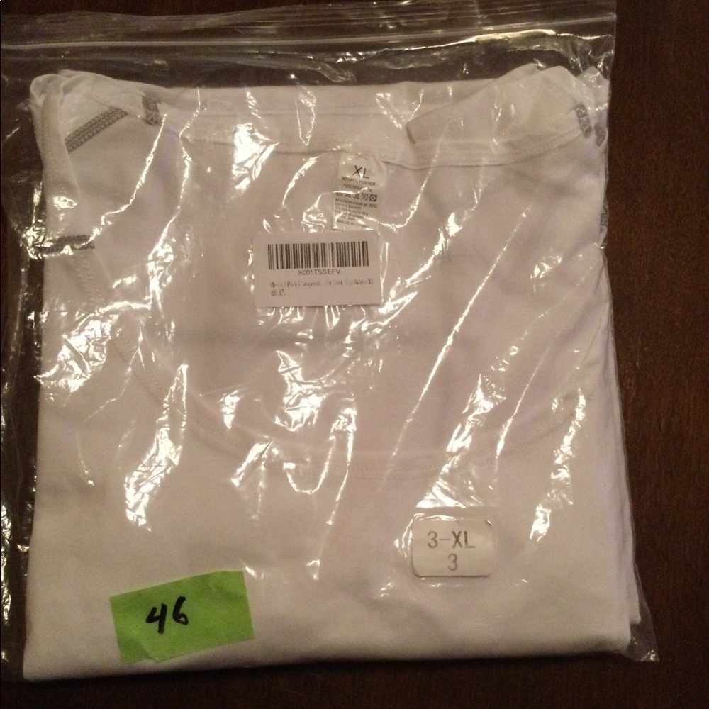 White compression tank tops XL lot of 3